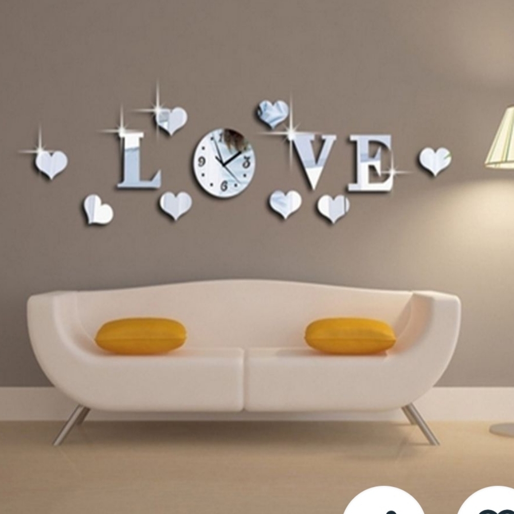 Wall decal clock NWOT